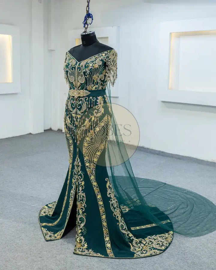 vert robe sirene (3065)