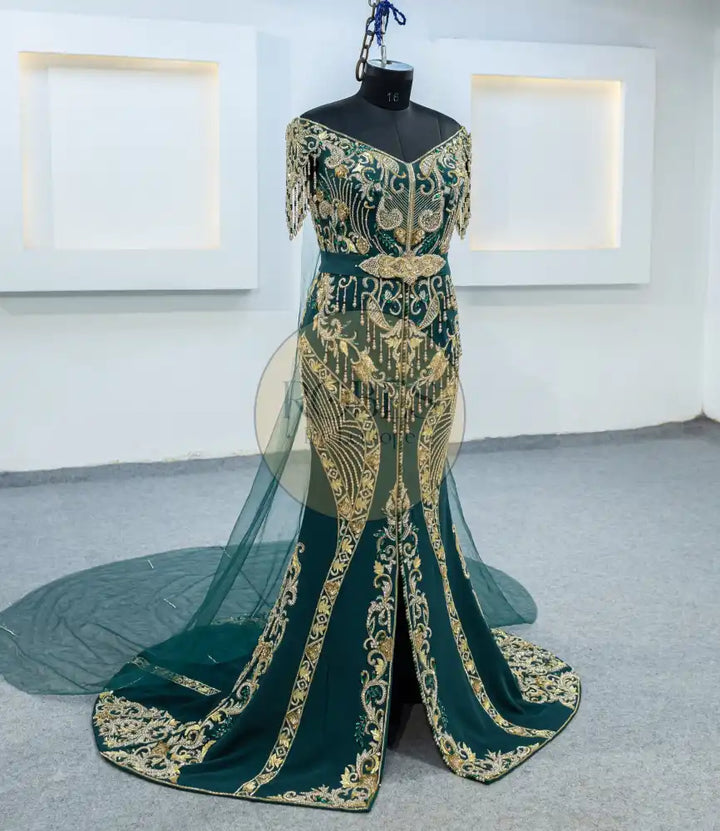 vert robe sirene (3065)