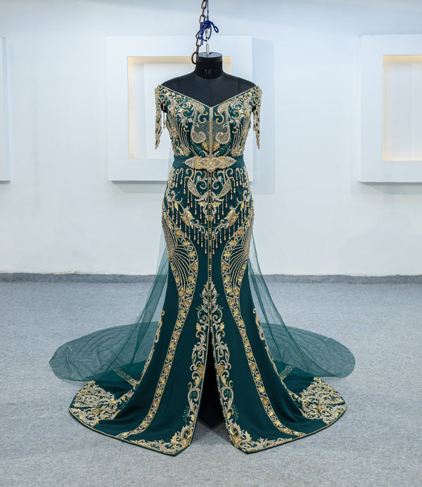 vert robe sirene (3065)
